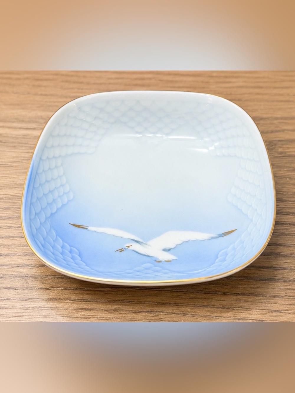 Vintage Bing & Grøndahl Seagull Dish – Danish Porcelain Trinket Bowl